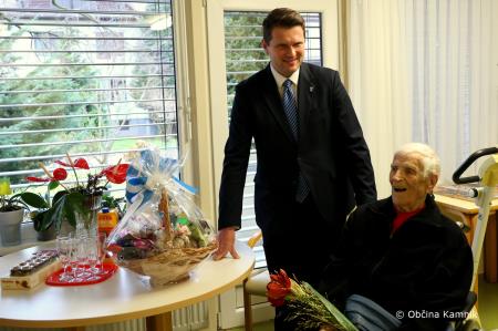 Kamničana Katarina Zore in Franci Uršič sta dopolnila častitljivih 100 let  (2a)